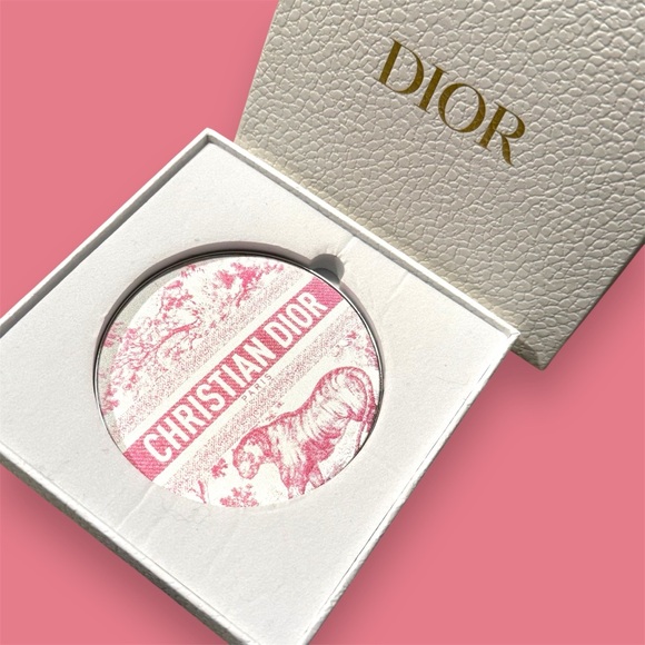 Christian Dior Pink Tiger Compact Mirror in Box - Double Sided